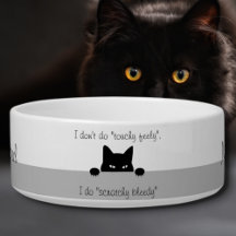 Sneaky Cat Touchy Feely Keramik-Haustier-Schüssel