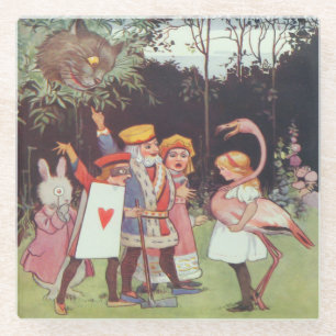 Sneaky Cheshire Cat - Glass Untersetzer