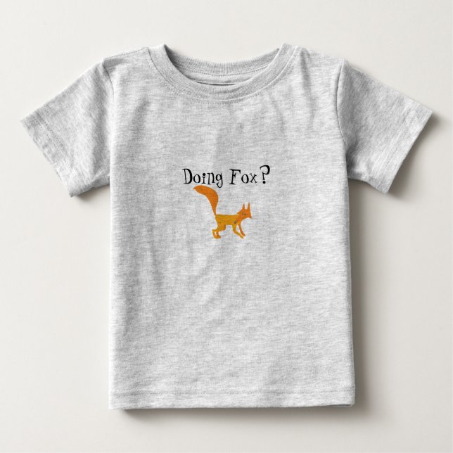 Sneaky Fox Kleinkind Baby T-shirt (Vorderseite)