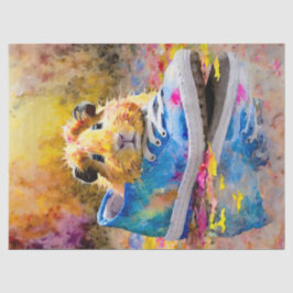 Sneaky Friend, farbenfrohe Guinea Pig Seidenpapier