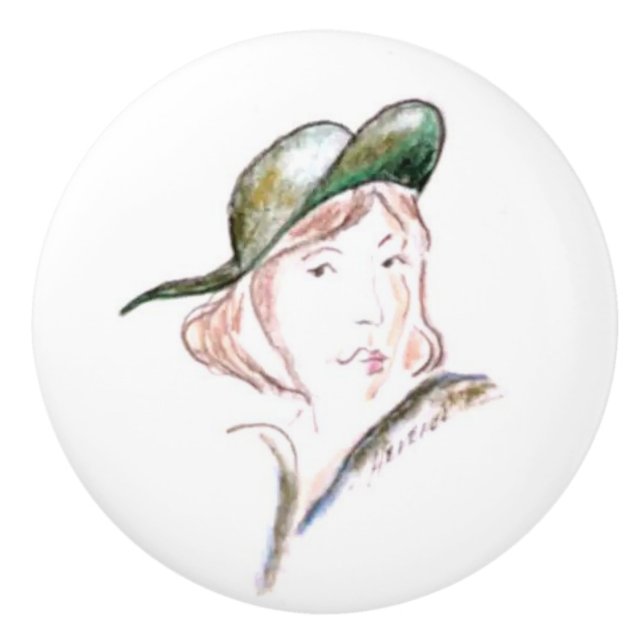 Sneaky Lady Keramikknauf (Vorderseite)