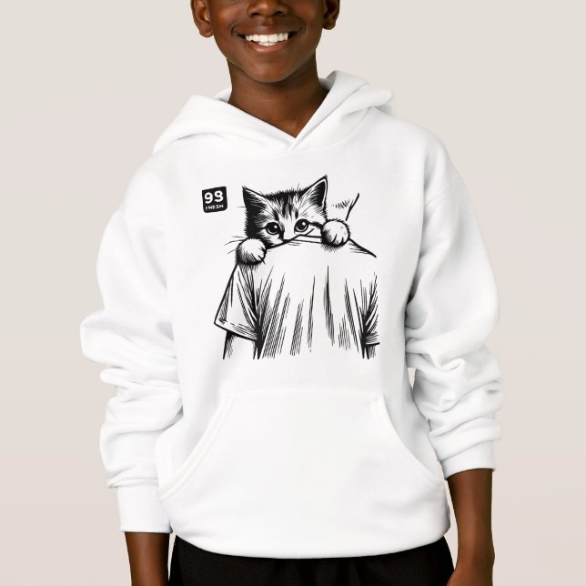 Sneaky Paws Kids Pullover Hoodie (Vorderseite)