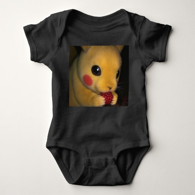Sneaky Pikachu Wandern Baby Strampler (Vorderseite)