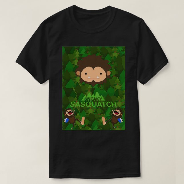 Sneaky Sasquatch Abenteuerrad 1 T-Shirt (Design vorne)