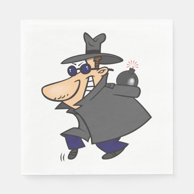 Sneaky Spy Serviette (Vorderseite)