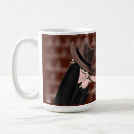 Sneaky villain cartoon character kaffeetasse