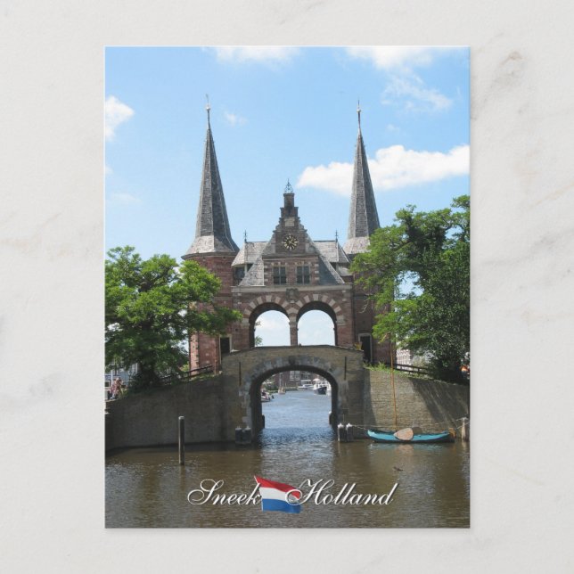 Sneek Water Gate Holland Postcard Postkarte (Vorderseite)