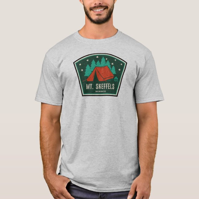 Sneffels Wilderness Colorado Camping T-Shirt (Vorderseite)