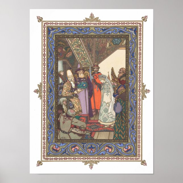 Snegurochka vor Zar Berendei Poster (Vorne)