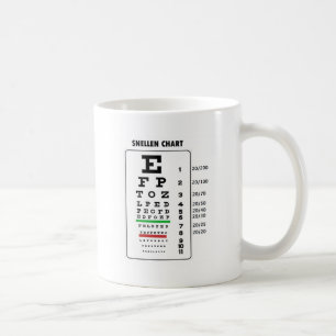Snellen Diagramm (generisches Visions-Diagramm) Tasse
