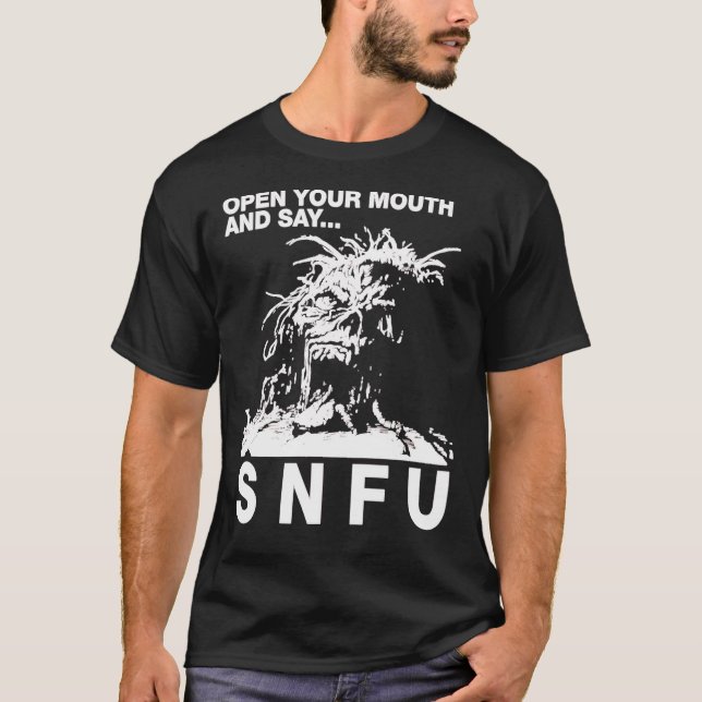 SNFU Öffnen Sie Ihren Mund Essential T - Shirt Ess (Vorderseite)