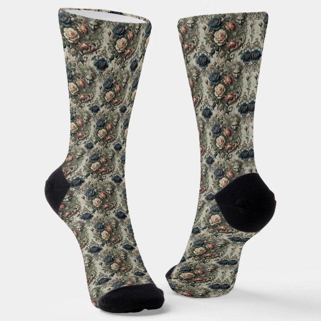 Snide Remarks - Gotisches Viktorianisches Delirium Socken (Gewinkelt)