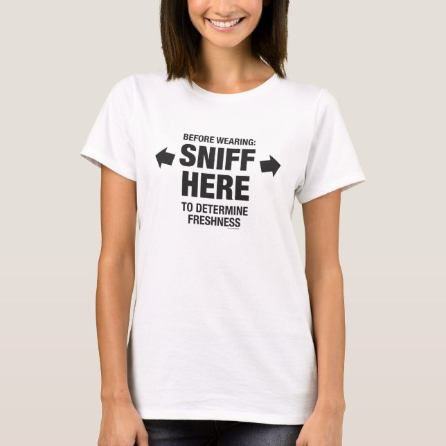 Sniff Test Funny Gag Womens T - Shirt (Vorderseite)