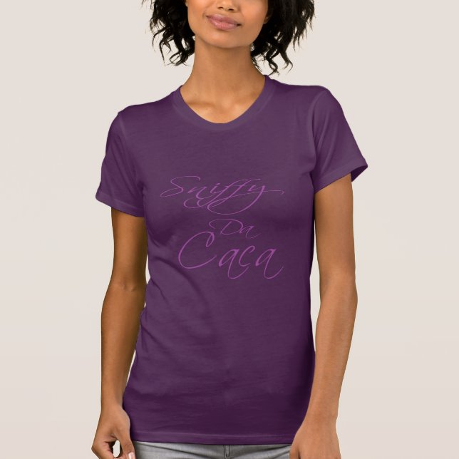 SNIFFY DA CACA LADIES DARK SHIRT (Vorderseite)