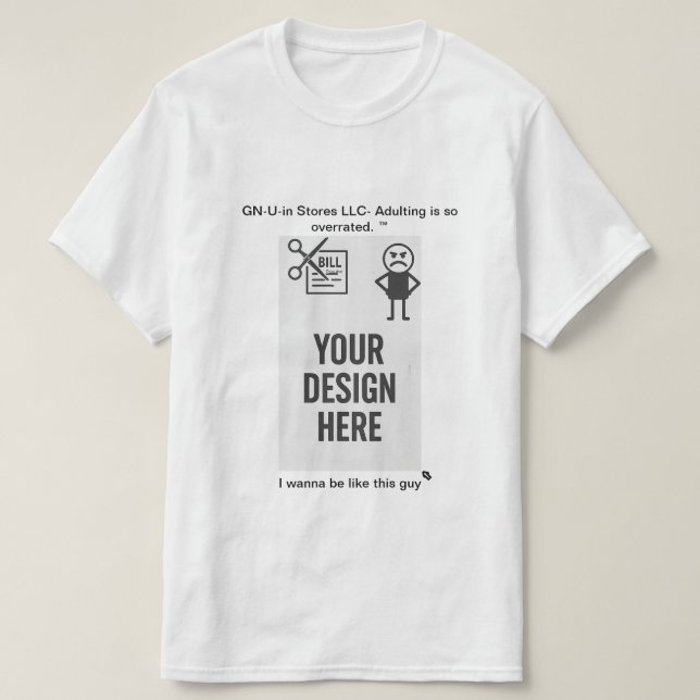 "Snip the Stress" X Bills Anpassbarer T - Shirt (Design vorne)