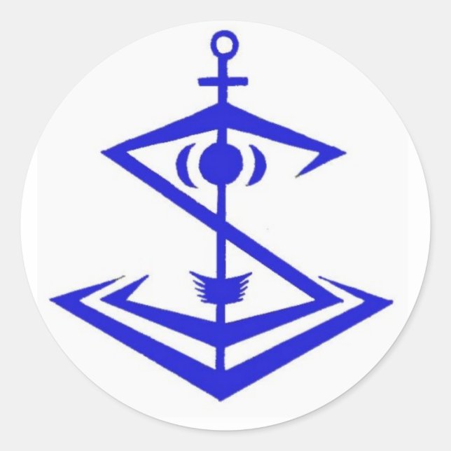 Snipentologiemblem Runder Aufkleber (Vorderseite)