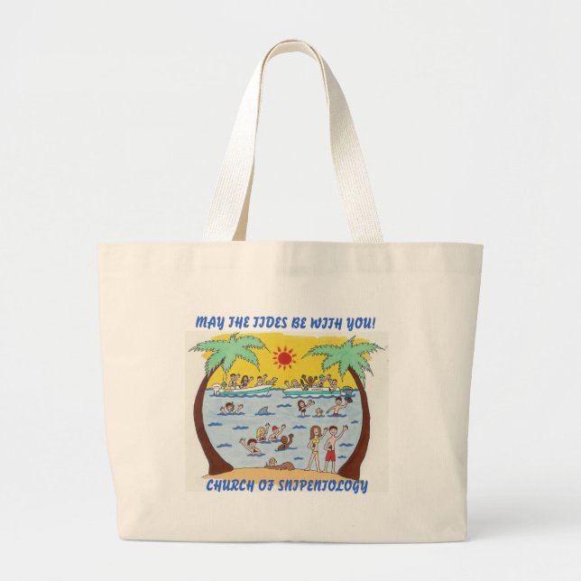 SNIPENTOLOGY STRAND-TASCHE JUMBO STOFFBEUTEL (Vorne)
