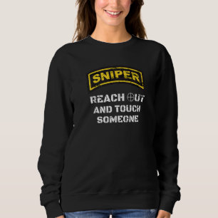 Sniper erreicht konkurrierende Shooting Range Mili Sweatshirt