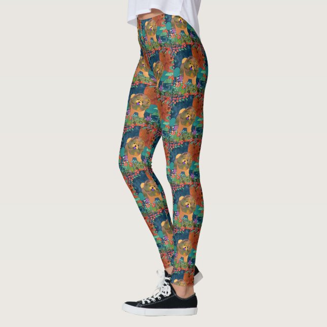 SNIPPET - kleinere Muster Chow-Chow Leggings (Links)