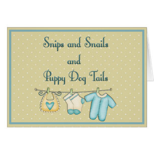 Snips Schnecken Welpenhundeschwänze Baby Shower