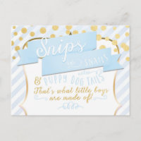 Snips & Snails Ankündigung Foto Postkarte