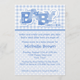 Snips & Snails Kinderdusche Einladung