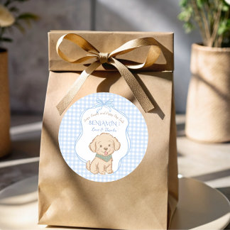 Snips, Snails, und Puppy Dog Tails Vintage-Party Runder Aufkleber