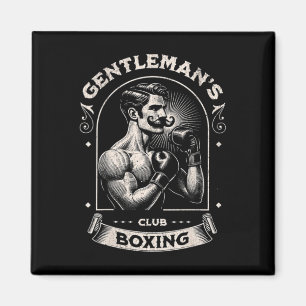 #snirt Gentleman's Boxclub Retro mit Boxhandschuhe Magnet