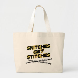 Snitches erhalten Stiche Jumbo Stoffbeutel