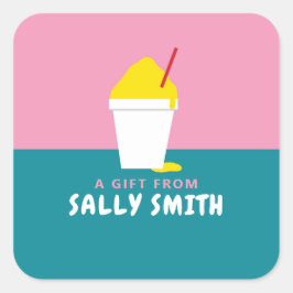 SNOBALL QUADRATISCHER AUFKLEBER