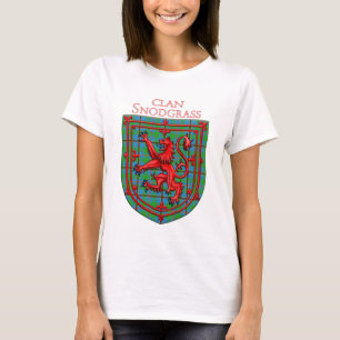 Snodgrass Tartan Scottish Kariert Lion Rampant T-Shirt