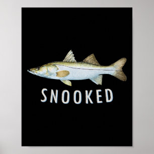 Snook-Angeln Salzwasser Küstengewässer Gemeiner Sn Poster