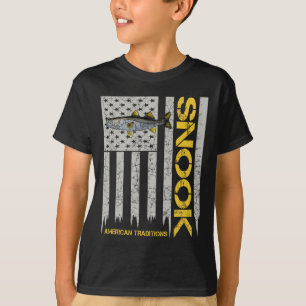 Snook-Angler - Vintage Style Amerikanische Flagge T-Shirt