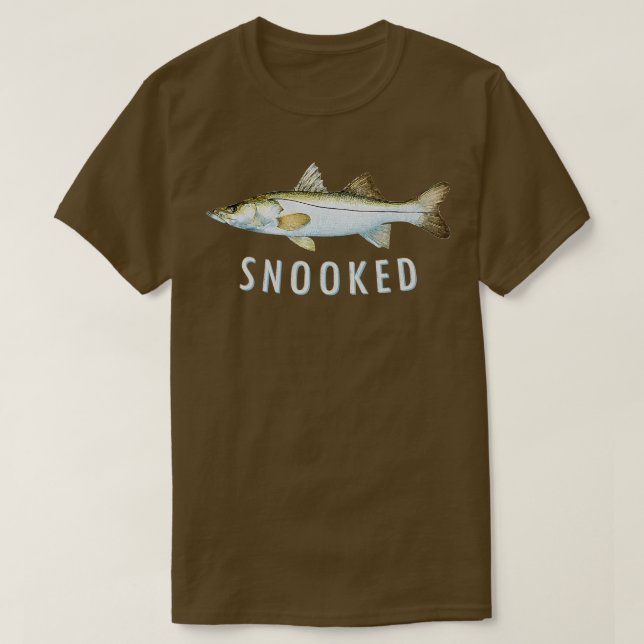 Snook Fischen Salzwasserküche T-Shirt (Design vorne)