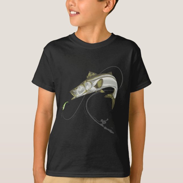 Snook Robalo Sergeant Fisch Linesider Seifffisch T-Shirt (Vorderseite)