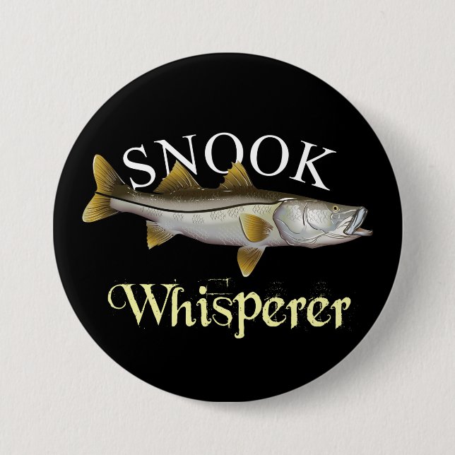 Snook Whisperer Dark Button (Vorderseite)