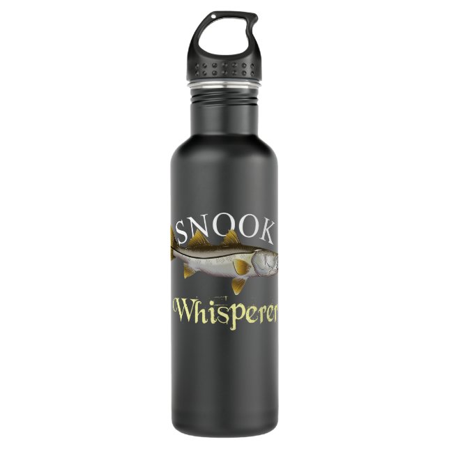 Snook Whisperer Dark Edelstahlflasche (Vorderseite)