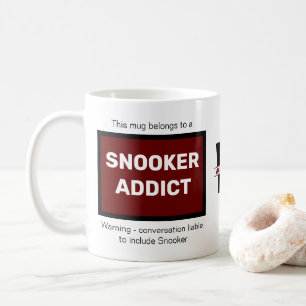 Snooker Addict Fügen Sie Ihr Name Monogramm erste Kaffeetasse