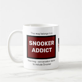 Snooker Addict Fügen Sie Ihr Name Monogramm erste Kaffeetasse
