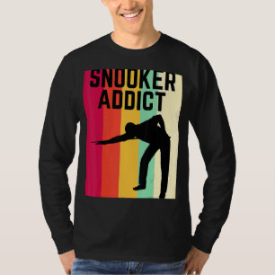 Snooker Addict Snooker Fan Buntes Snooker T-Shirt