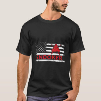 Snooker-Amerikaner Patriot Us Flag Snooker T-Shirt