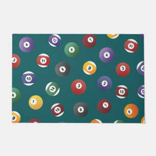 Snooker-Ball-Muster, Billiard-Spielergeschenke Fußmatte