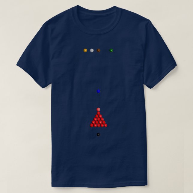 Snooker Balls T-Shirt (Design vorne)