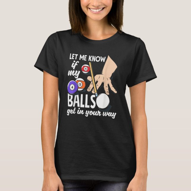 Snooker   Billiard Player T-Shirt (Vorderseite)