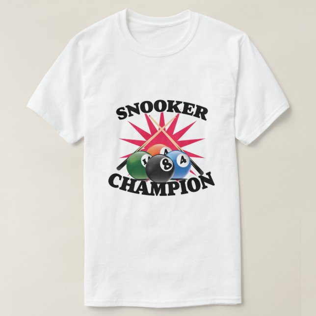 Snooker Champion T-Shirt (Design vorne)