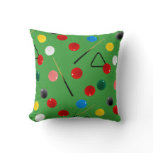 Snooker Cues, Balls und Dreiecke. Fun Billiards