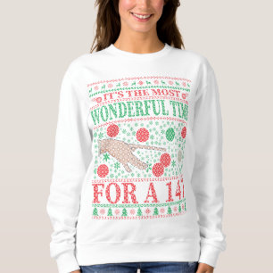 SNOOKER FUNNY CHRISTMAS QUOTES UGLY SWEATER SWEATSHIRT