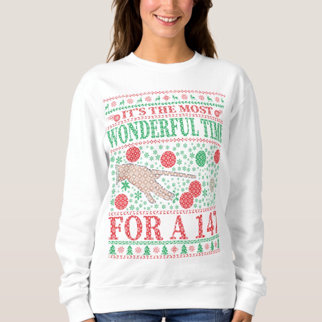 SNOOKER FUNNY CHRISTMAS QUOTES UGLY SWEATER SWEATSHIRT (Vorderseite)