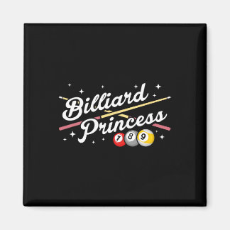 Snooker Game Billiard Princess Pool Spieler Billia Magnet