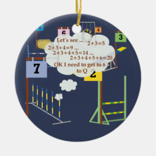 Snooker Math Keramik Ornament